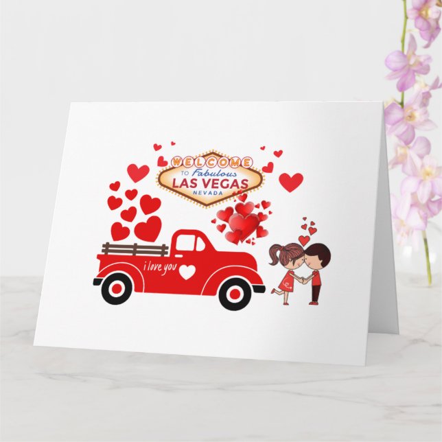 Cartão de Dia de São Valentim de Las Vegas (Orquídea)