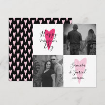 Cartão de Dia do Namorados de Colagem de Fotos com