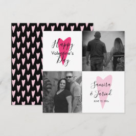 Cartão de Dia do Namorados de Colagem de Fotos com