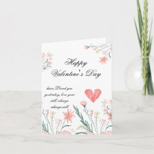 Cartão de Dia do Namorados Elegante - personalize