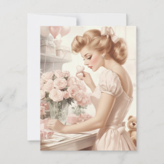 Cartão de Dia do Namorados Vintage - Amor ao Etern