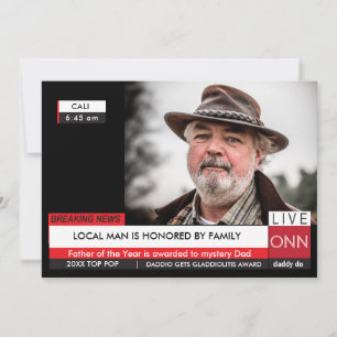 Cartão de Dia do Pai Engraçado 🎉 Notícias Falso d