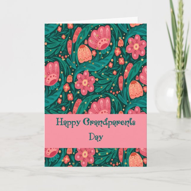 Cartão de Dia dos Avós para a Vovó Mãe (Frente)