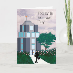 Cartão de Dia dos Chefes, Edifício e Chefe