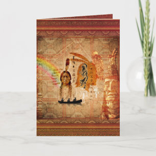 Cartão de Dia dos indígenas