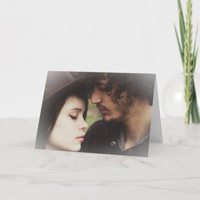 Cartão de Dia dos Namorados com Foto Personalizada (Frente)