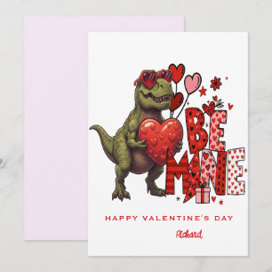 Cartão de Dia dos Namorados de Dinossauro Personal