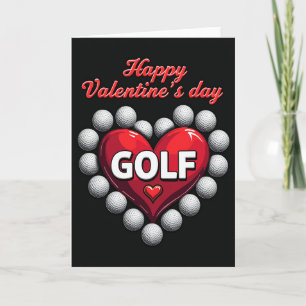 Cartão de Dia dos Namorados de Golfe com Carinho