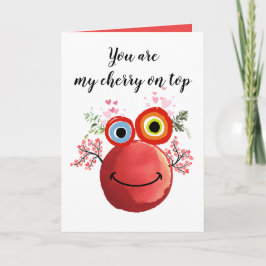 Cartão de Dia dos Namorados de Monstro Fofo