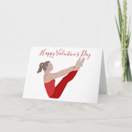 Cartão de Dia dos Namorados de Pilates