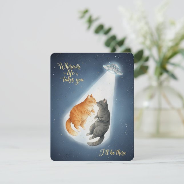 Cartão de Dia dos Namorados e Aniversário Romântic (Em pé/Frente)