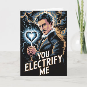 Cartão de Dia dos Namorados Eletricidade Nikola Te