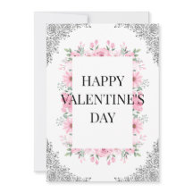 Cartão de Dia dos Namorados Simples e Elegante | M