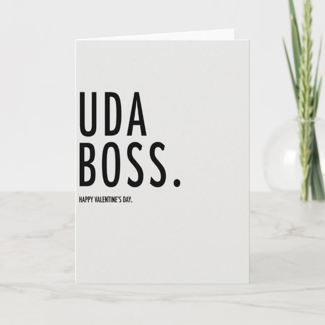 Cartão de Dia dos Namorados You Da Boss (Frente)