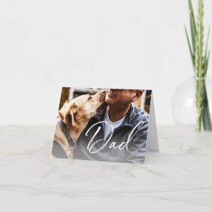 Cartão de Dia dos Pais personalizado com foto do c