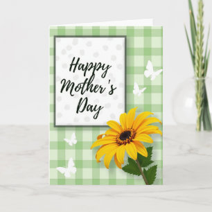 Cartão de dia feliz amarelo e verde