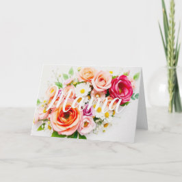 Cartão de Dia Feliz das Mães Personalizado - Perso