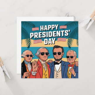 cartão de dia feliz dos presidentes