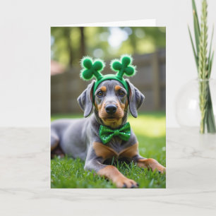 Cartão de Dia Festivo do Desfile de Filhotes