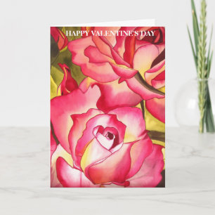 Cartão de Dia Hannah Gordon Pink Rose Valentine