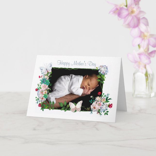 Cartão de Dia Mãe Personalizado para Folhas de Pas (Orquídea)