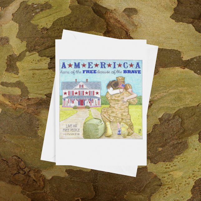 Cartão de Dia Memorial Americano (Criador carregado)