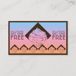 cartão de diamante de cupcake sherbert