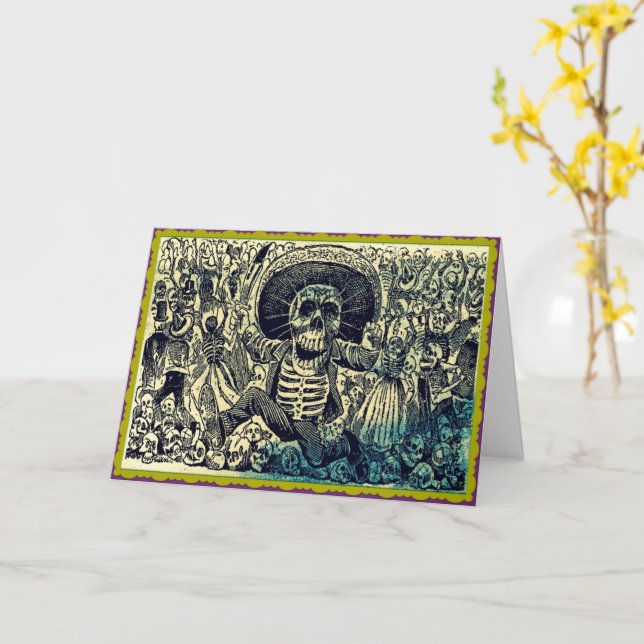 Cartão de Diâmetro De Los Muertos (Flor Amarela)