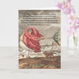 Cartão de Dicas Engraçado Jane Austen Romance