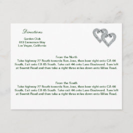 Cartão de Direção de Corações de Limão Personaliza