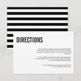 Cartão de Direção Simples e Mínimo de Casamento de