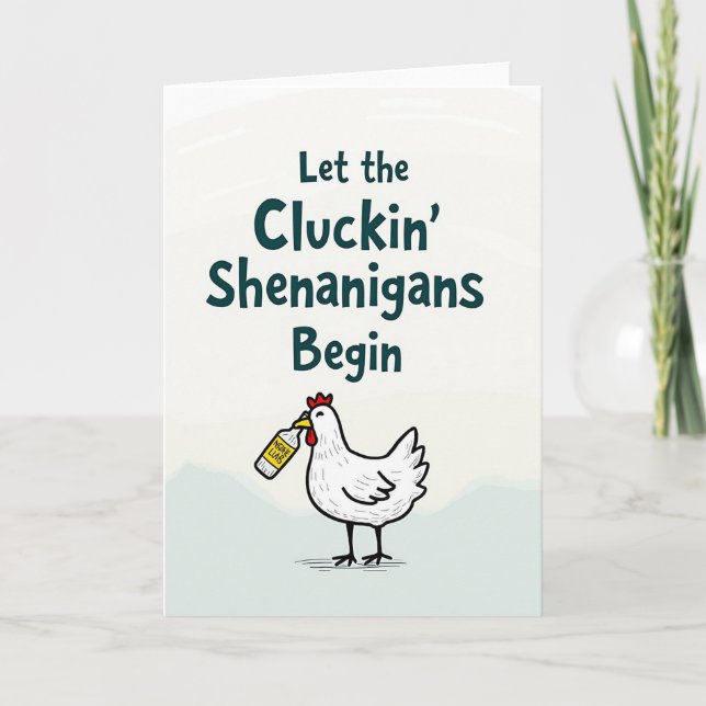 Cartão de Diversão Cluckin Shenanigans (Frente)
