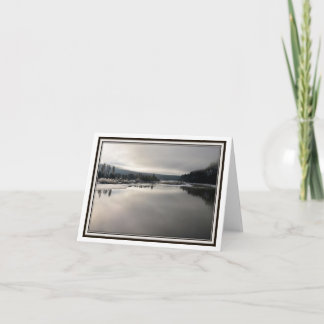 Cartão de dobramento - a luz do inverno