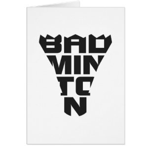 Cartão de dobramento do Badminton