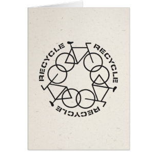 Cartão de dobramento do reciclar