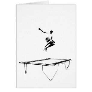 Cartão de dobramento do trampolim