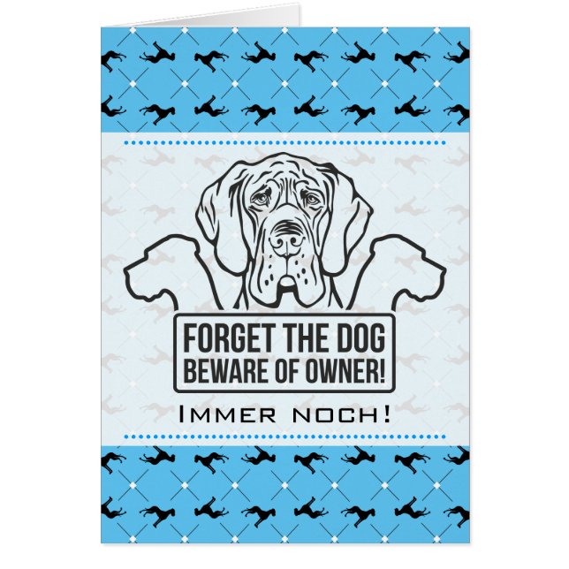 Cartão de Doggen personalizado (Frente)