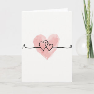 Cartão de Dois Corações Um Amor