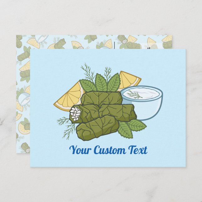 Cartão de Dolmadakia (Frente/Verso)