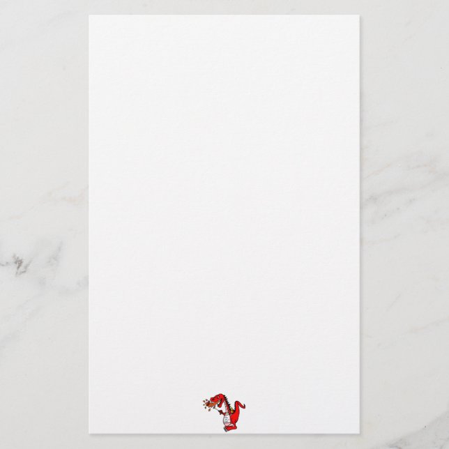 Cartão de Dragão de churrasco (Frente)