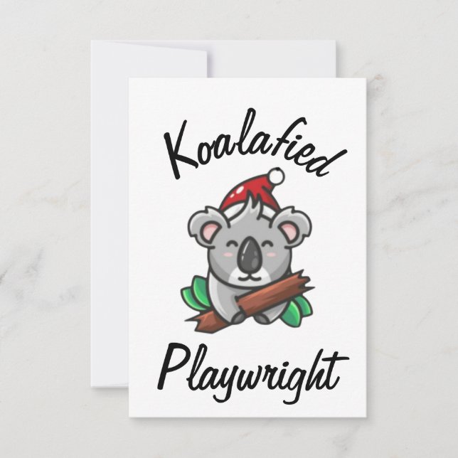 Cartão de Dramaturgo Koalafied (Frente)