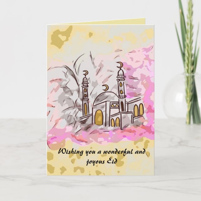 Cartão de Eid Mubarak (Frente)