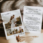 Cartão de elopeia de fotos HARPER<br><div class="desc">Este cartão de anúncio é a forma perfeita de anunciar a sua libertação a todas as pessoas especiais da sua vida.</div>