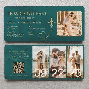 Cartão de Embarque de Bilhete de Avião Código QR