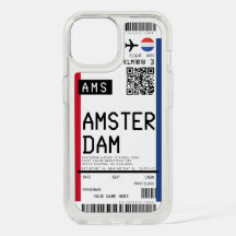 Cartão de embarque para o caso de AMS (Amsterdam)