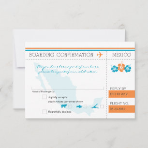 Cartão de Embarque RSVP PARA O MÉXICO