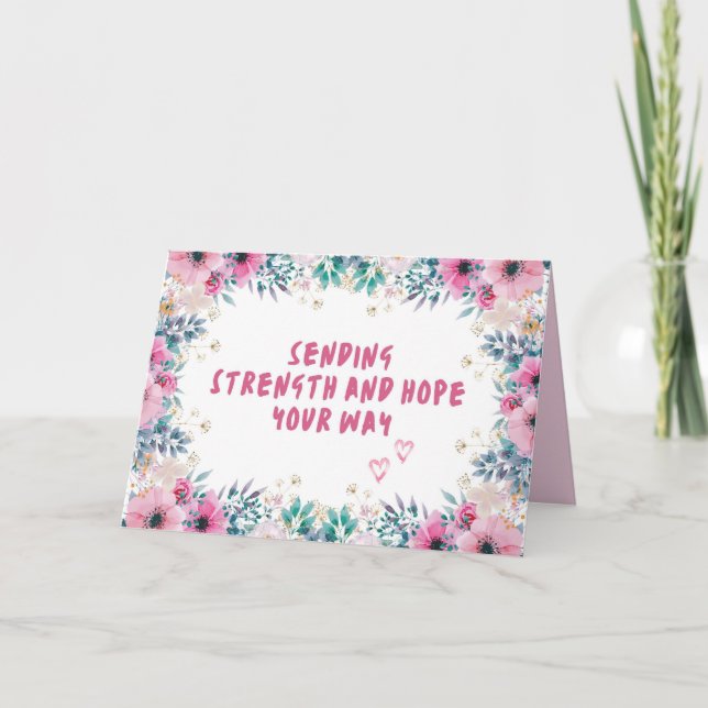 Cartão de Empatia - Doença, Perda de Pessoas Amada (Frente)