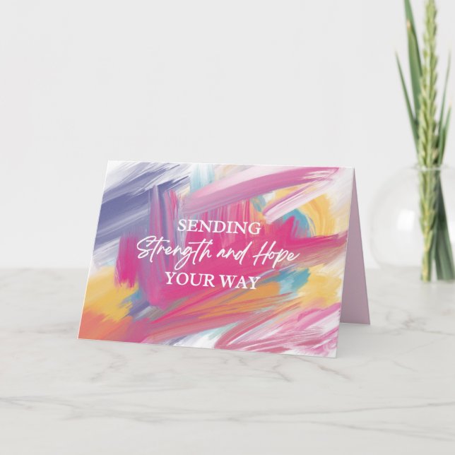 Cartão de empatia para o Cancer e doente (Frente)