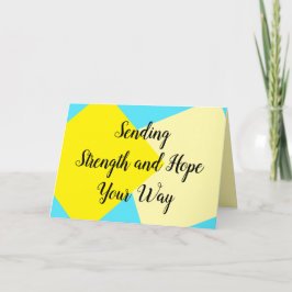 Cartão de empatia para o Cancer e doente