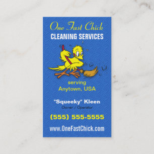 Cartão de empresa de serviços da limpeza